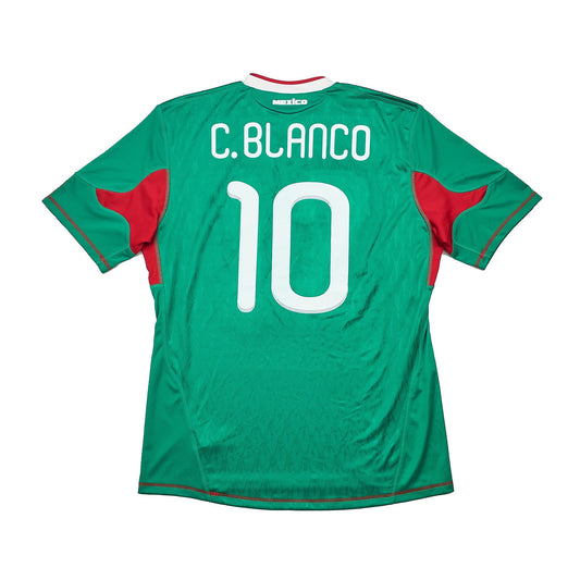 2010 Mexico C.Blanco #10 Home Shirt (L) Adidas