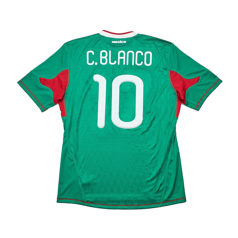 2010 Mexico C.Blanco #10 Home Shirt (L) Adidas