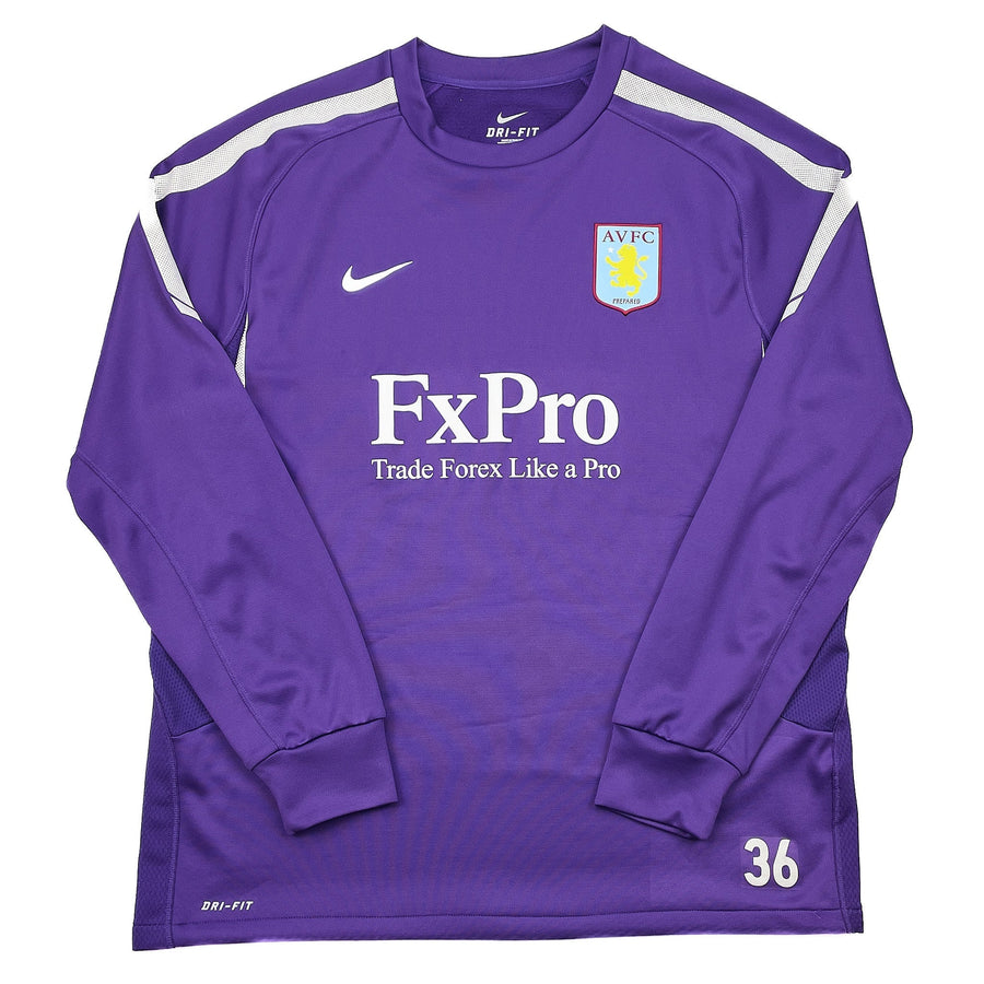 2010/11 Aston Villa #36 Player Issue Trainingspullover (XL) Nike