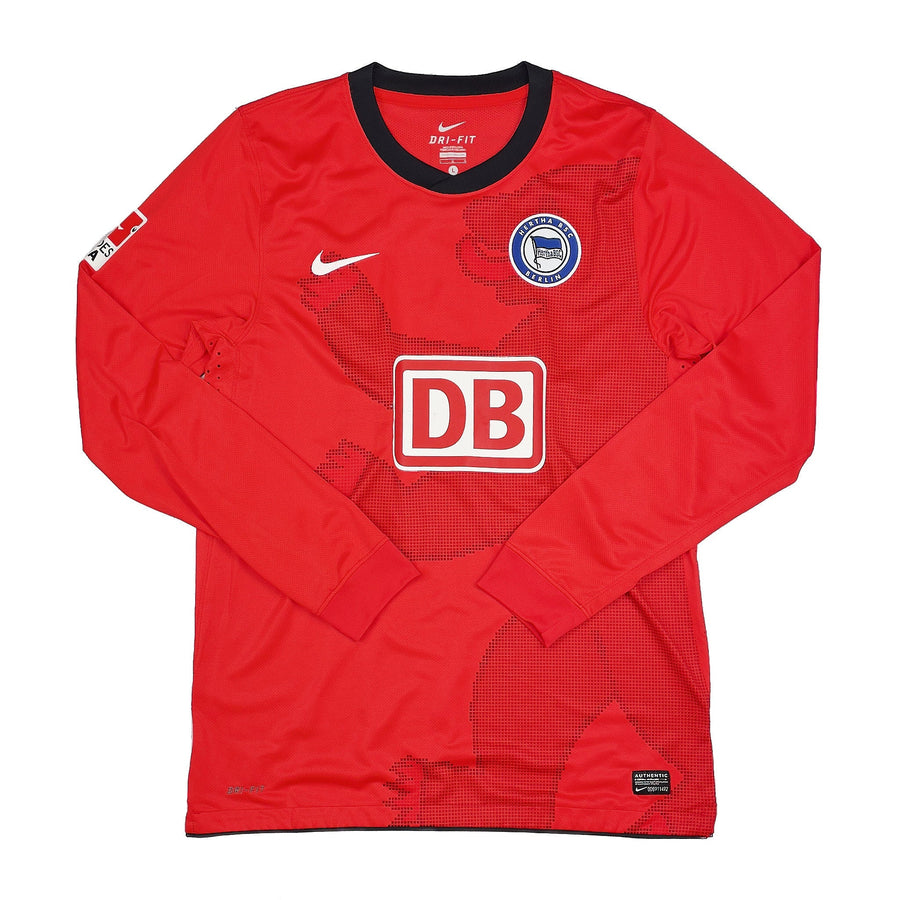 2010/11 Hertha Berlin Niemeyer #18 *Player Issue* Langarm Auswärtstrikot (XL) Nike