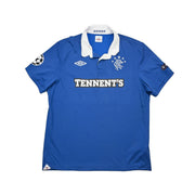 2010/11 Rangers Naismith #14 *getragen im Spiel gegen Manchester United* C/L Heimtrikot (L) Umbro