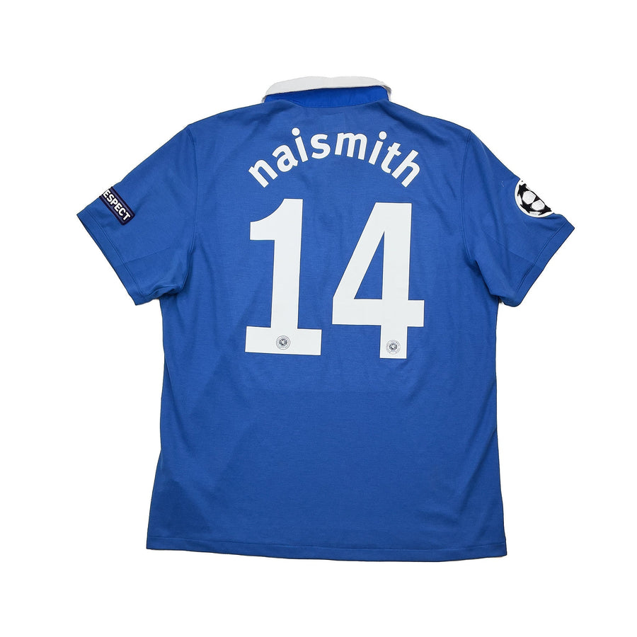 2010/11 Rangers Naismith #14 *getragen im Spiel gegen Manchester United* C/L Heimtrikot (L) Umbro
