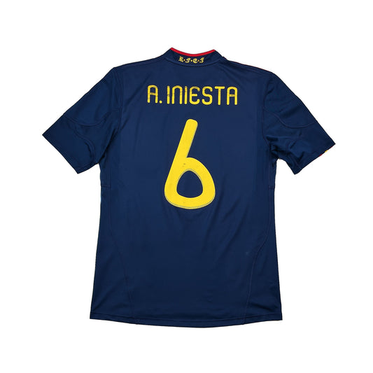2010/11 Spain A.Iniesta #6 Away Shirt (M) Adidas