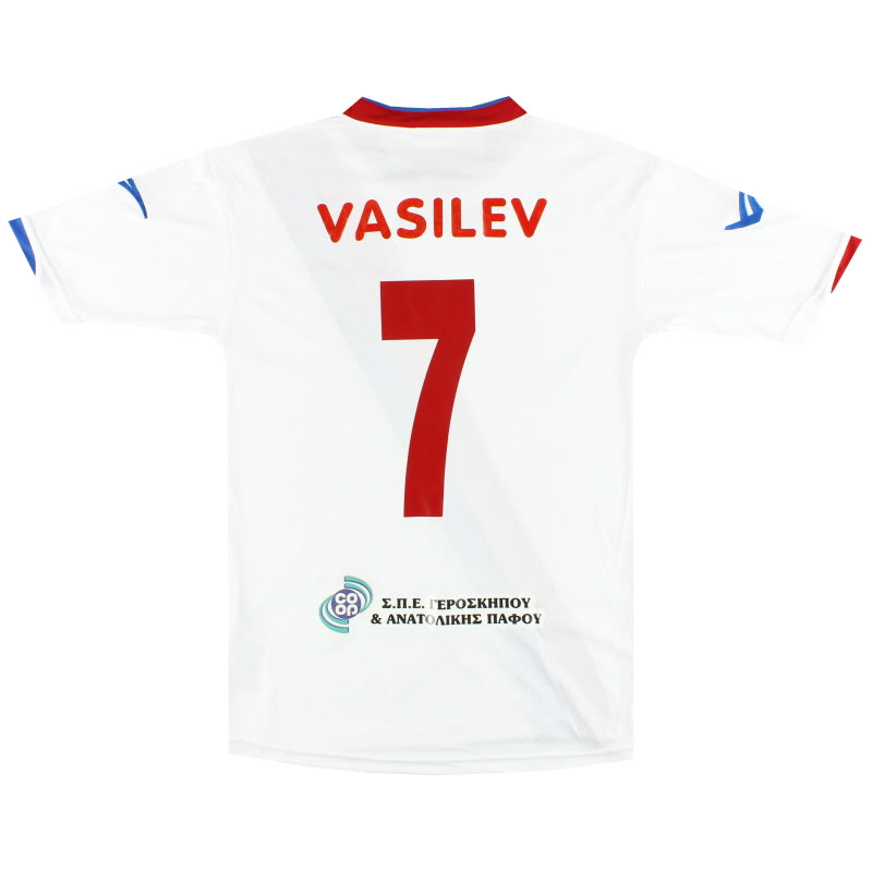 2011-12 Atromitos Yeroskipou Legea Match Worn Auswärtstrikot Vasilev #7 L