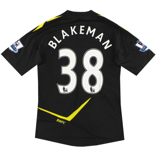 2011-12 Bolton Reebok Player Issue Away Shirt Blakeman #38 *As New* M