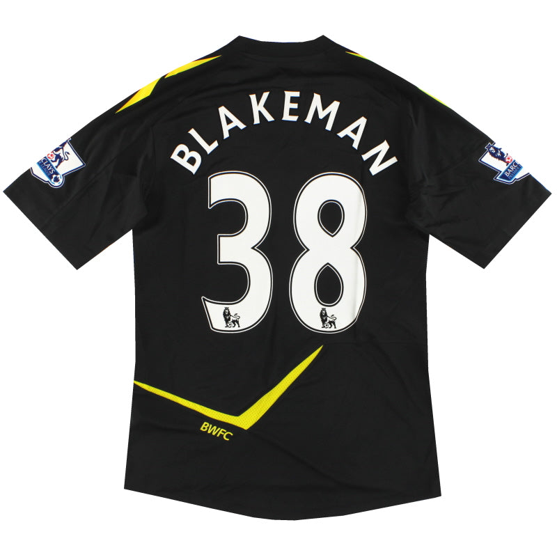2011-12 Bolton Reebok Auswärts-Spielertrikot Blakeman #38 *Neuwertig* M