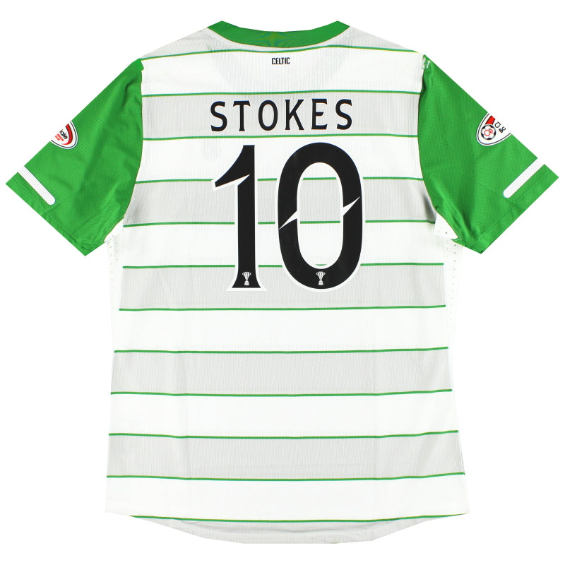 2011-12 Celtic Match Issued Auswärtstrikot Stokes #10 XL
