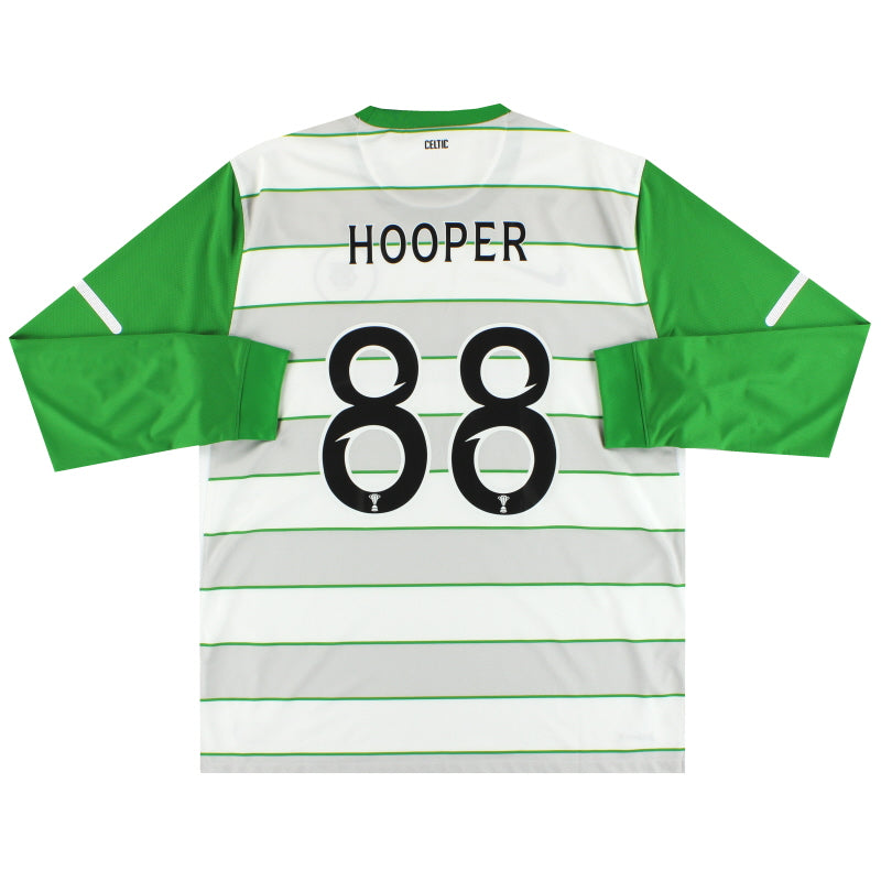 2011-12 Celtic Nike Auswärtstrikot Hooper #88 Langarm XL