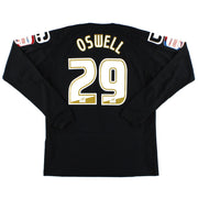 2011-12 Crewe Alexandra Carbrini Match Worn Auswärtstrikot Oswell #29 L/S L