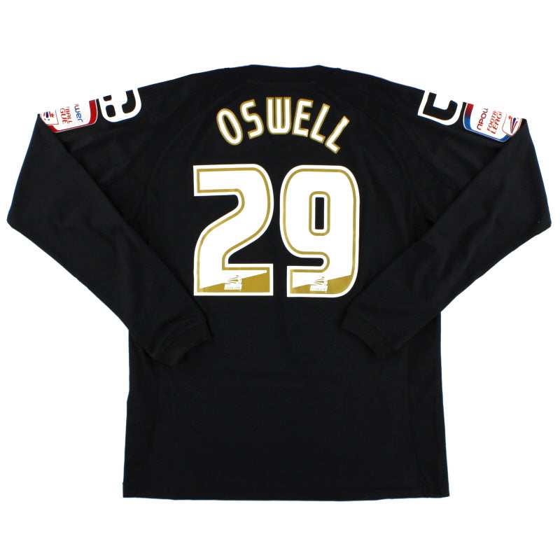 2011-12 Crewe Alexandra Carbrini Match Worn Auswärtstrikot Oswell #29 L/S L