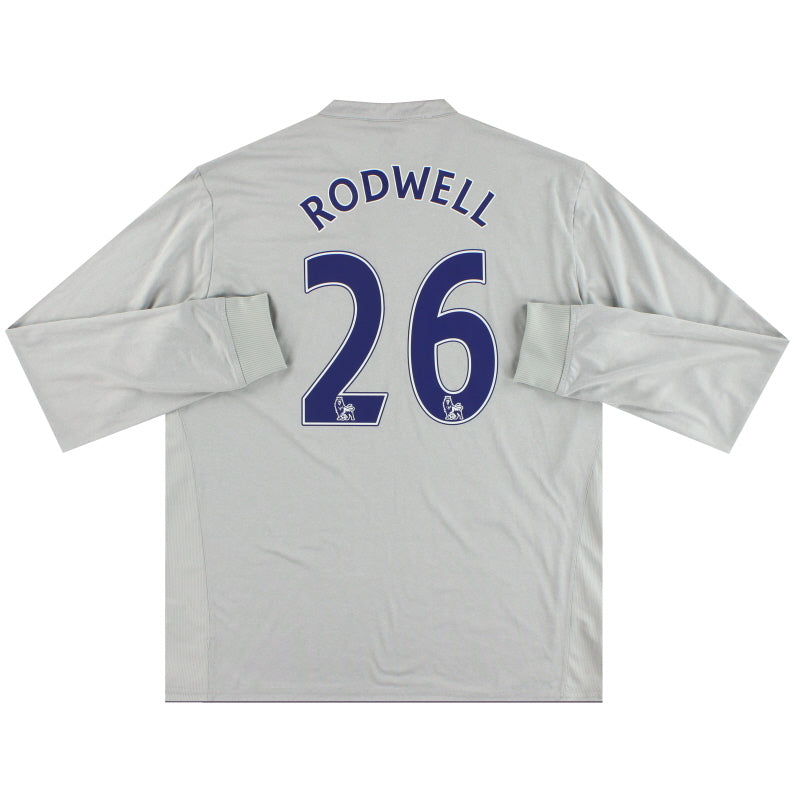 2011-12 Everton Le Coq Sportif Auswärtstrikot Rodwell #26 Langarm XL