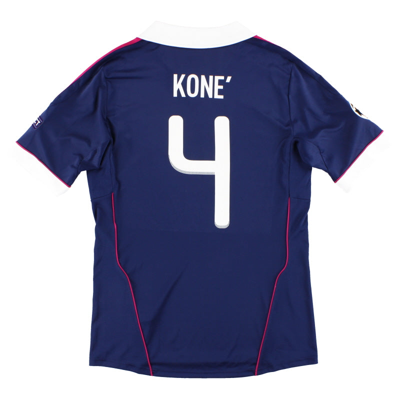 2011-12 Lyon adidas CL Auswärtstrikot Kone #4 *Neuwertig* M