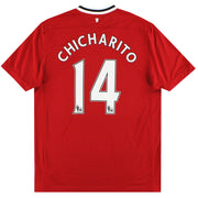2011-12 Manchester United Nike Heimtrikot Chicharito #14 S