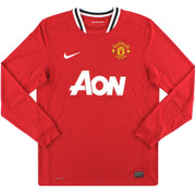 2011-12 Manchester United Nike Heimtrikot L/S L