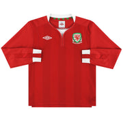 2011-12 Wales Umbro Heimtrikot L/S K.Jungen