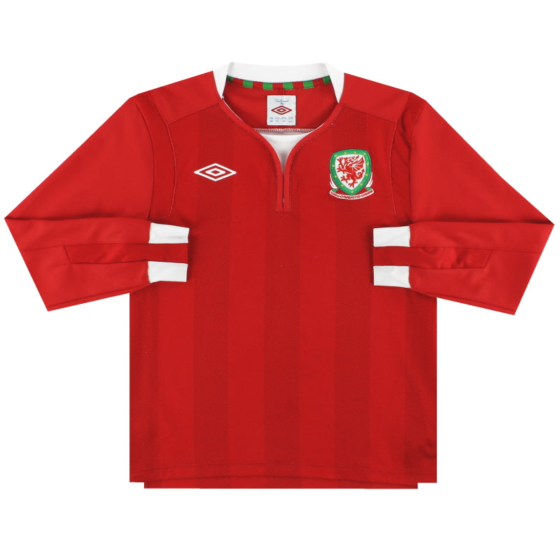 2011-12 Wales Umbro Heimtrikot L/S K.Jungen
