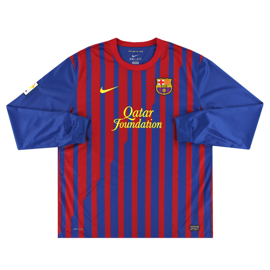 2011-12 Barcelona Nike Heimtrikot L/S *Neuwertig* XXL