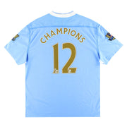 2011-12 Manchester City Umbro Heimtrikot Meister #12 *m. Etikett* XXL