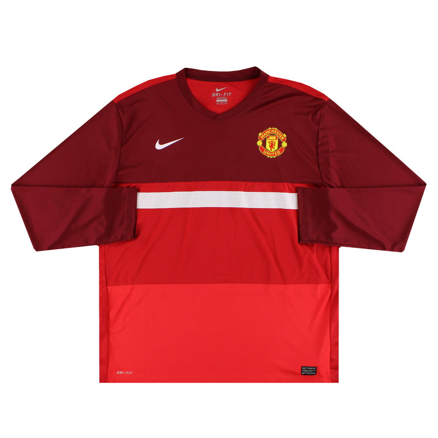 2011-12 Manchester United Nike Trainingsshirt L/S XXL
