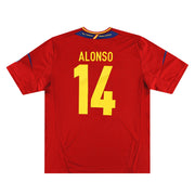 2011-12 Spanien adidas Heimtrikot Alonso #14 *Neuwertig* XL