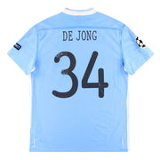2011-12 Manchester City Umbro Heimtrikot De Jong #34 L