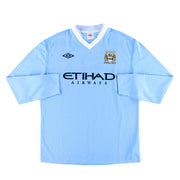 2011-12 Manchester City Umbro Heimtrikot L/S XL