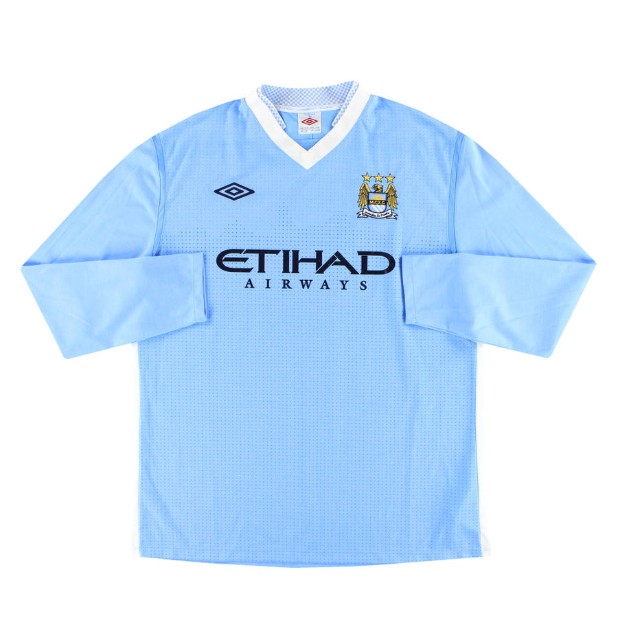 2011-12 Manchester City Umbro Heimtrikot L/S XL