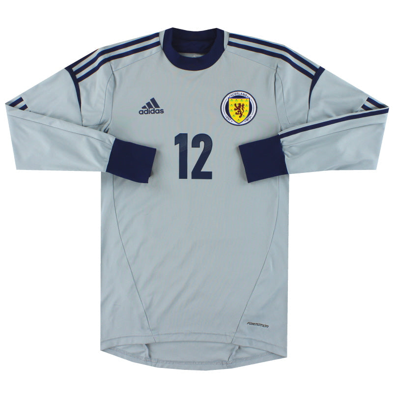 2011-13 Schottland adidas Torwarttrikot Spielervariante #12 *Neuwertig* M