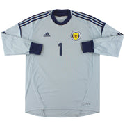 2011-13 Schottland adidas Torwarttrikot (Spielerversion) *Neuwertig* S