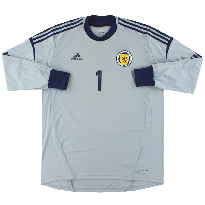 2011-13 Schottland adidas Torwarttrikot (Spielerversion) *Neuwertig* S