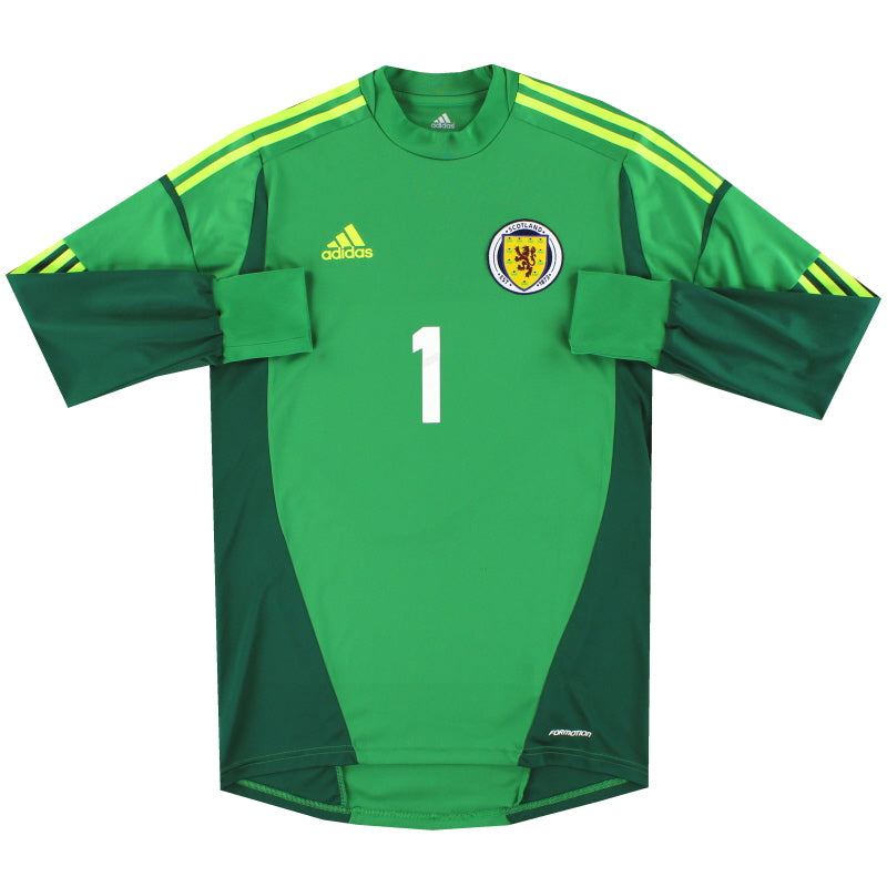 2011–13 Schottland adidas Torwarttrikot Spielervariante #1 M