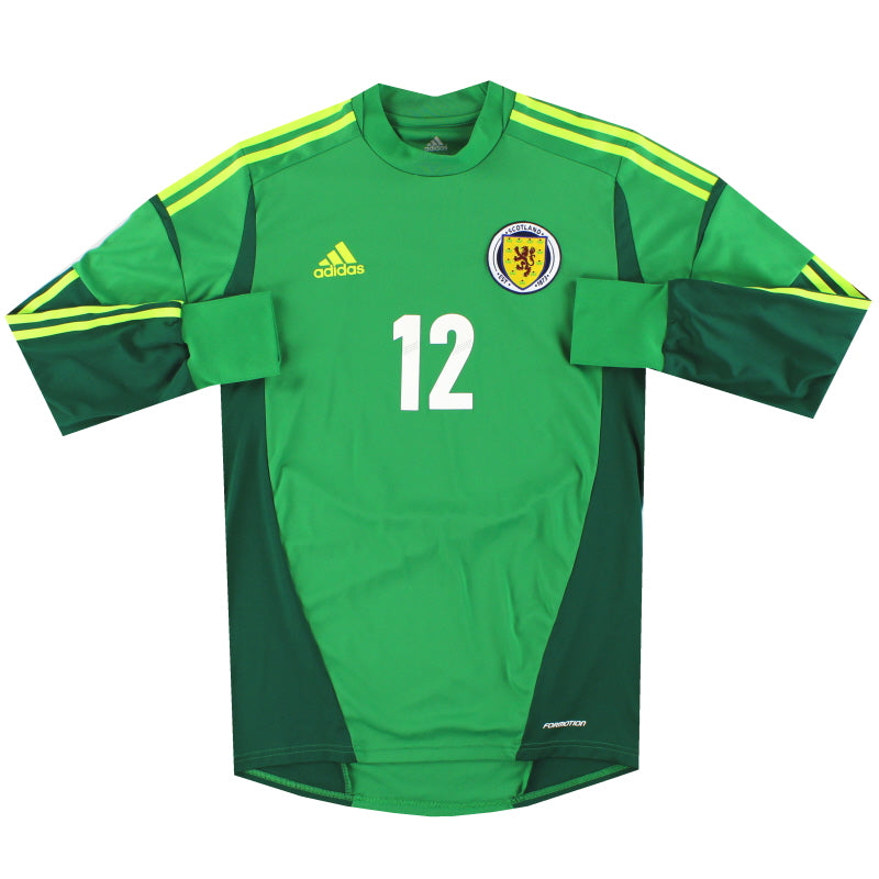 2011-13 Schottland adidas Torwart-Trikot (Player Issue) #12 S