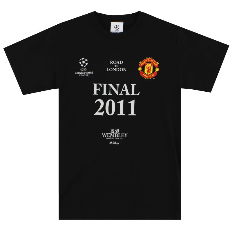 2011 Manchester United Champions League Grafik-T-Shirt S