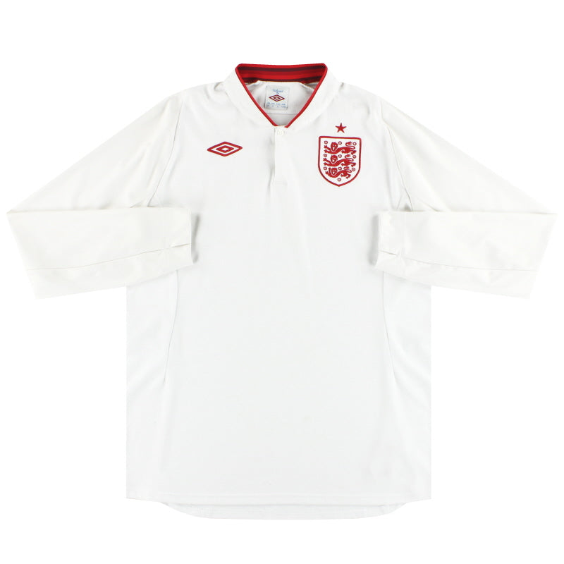2012-13 England Umbro Heimtrikot Langarm XL