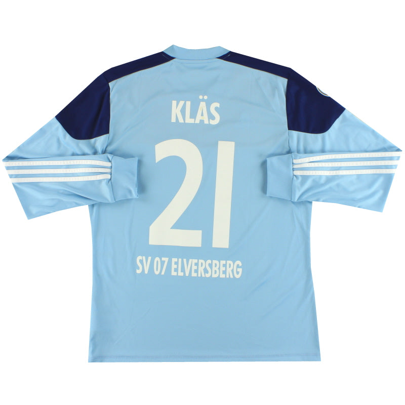 2012-13 SV Elversberg adidas Torwarttrikot Spielertrikot Klas #21 L/S L