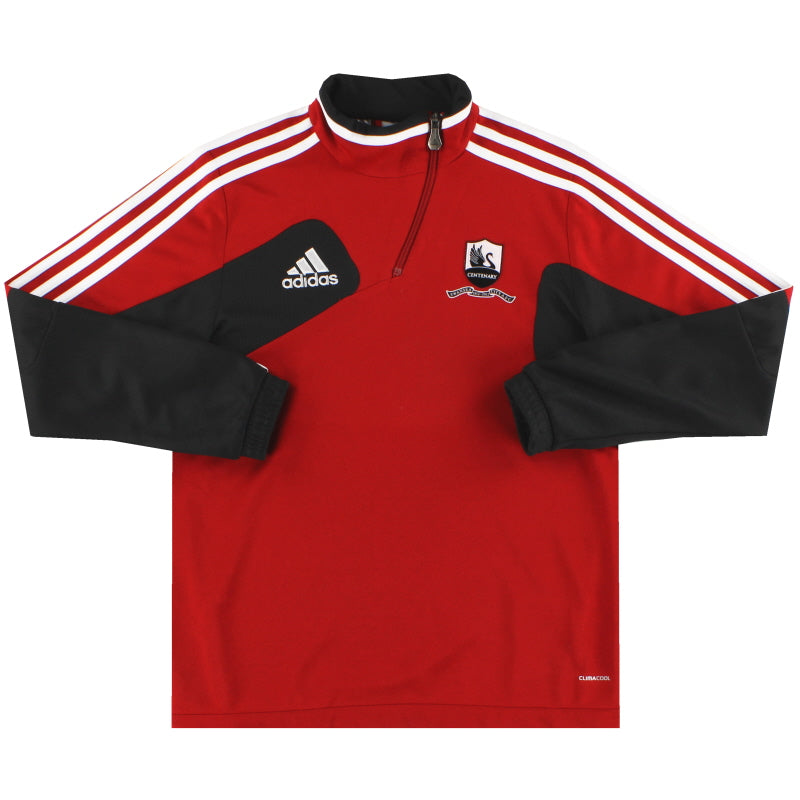 2012-13 Swansea adidas Centenary 1/4 Zip Trainingsoberteil XL.Jungen
