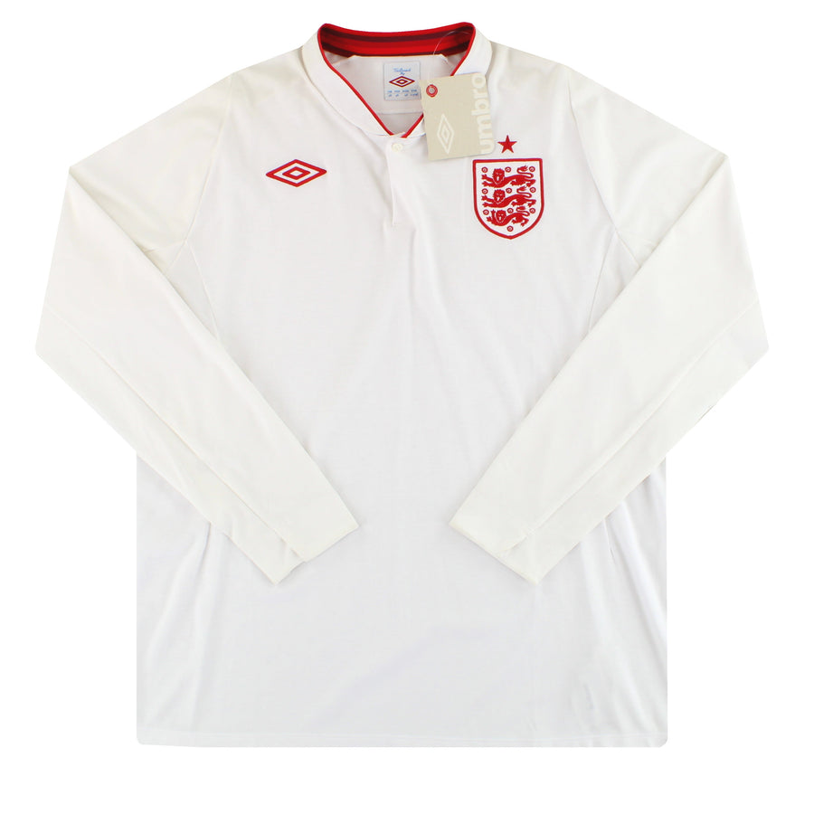 2012-13 England Umbro Heimtrikot Langarm *mit Etiketten* XL