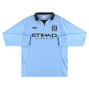 2012/13 Manchester City Umbro Heimtrikot Langarm XL