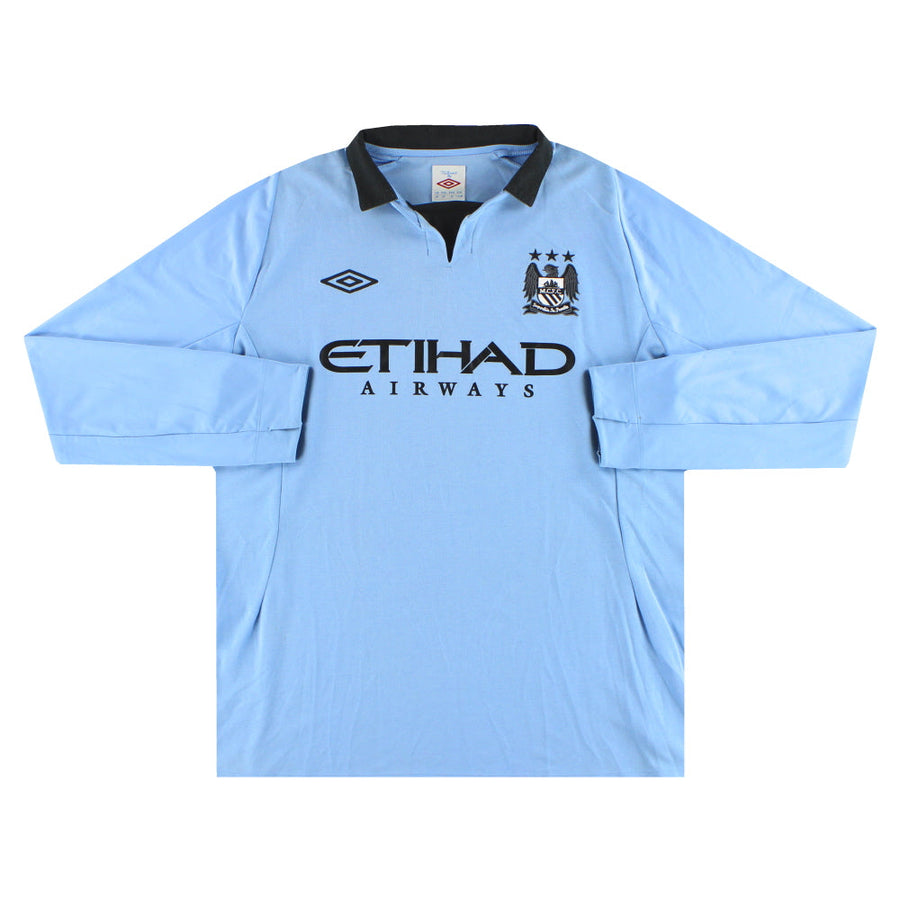 2012/13 Manchester City Umbro Heimtrikot Langarm XL