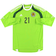 2014-15 Schottland adidas Formotion Torwarttrikot Player Issue #21 *Neuwertig* S