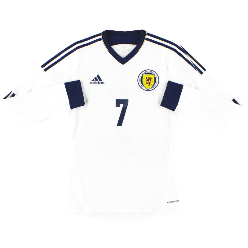 2012-14 Schottland adidas Formotion Player Issue Auswärtstrikot L/S *Neuwertig*