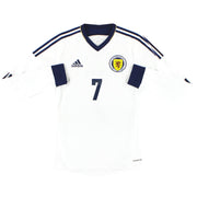 2012-14 Schottland adidas Formotion Auswärtstrikot L/S *Neuwertig*