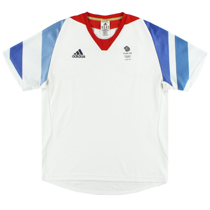2012 Team GB adidas Olympia-Trainingsshirt Spieler-Edition M