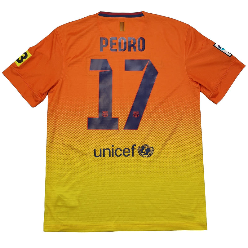 2012/13 BARCELONA PEDRO #17 AWAY SHIRT (M) NIKE