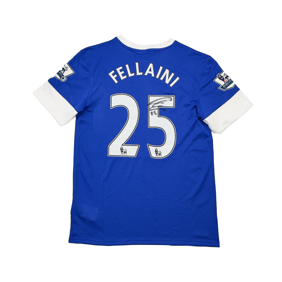 2012/13 Everton Fellaini #26 *Match Worn + Signed* Heimtrikot (M) Nike