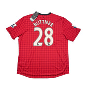 2012/13 Manchester United Buttner #28 *BNWT* Heimtrikot (XXL) Nike