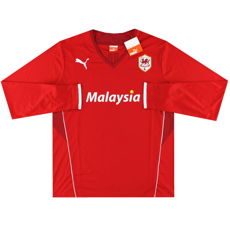 2013-14 Cardiff Puma Heimtrikot L/S *m/Etiketten* L
