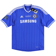 2013-14 Chelsea adidas 'UEFA Super Cup' Heimtrikot *m/Etiketten* XL