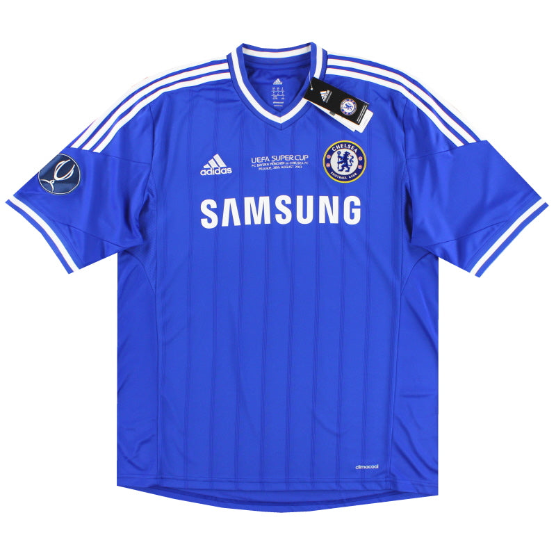 2013-14 Chelsea adidas 'UEFA Super Cup' Heimtrikot *m/Etiketten* XL