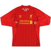 2013-14 Liverpool Warrior Heimtrikot Langarm XXL